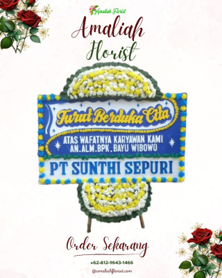 Papan Bunga Duka di Singkawang Utara