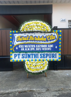 Papan Bunga Duka di Singkawang Utara