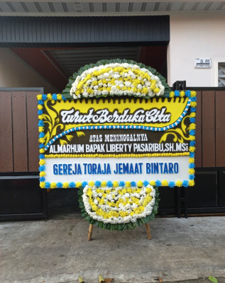 Papan Bunga Duka di Singkawang Utara